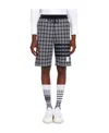 Thom Browne 4-bar Micro Check Track Shorts In Multicolor