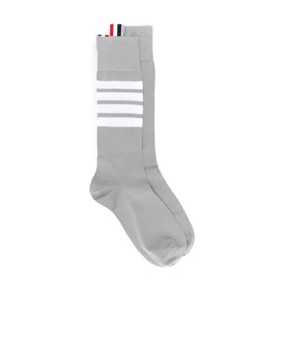 THOM BROWNE 4-BAR MID-CALF COTTON SOCKS