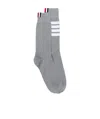 Thom Browne 4-bar Mid-calf Socks In Black