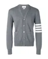Thom Browne 4-bar Milano Stitch Cardigan In Black