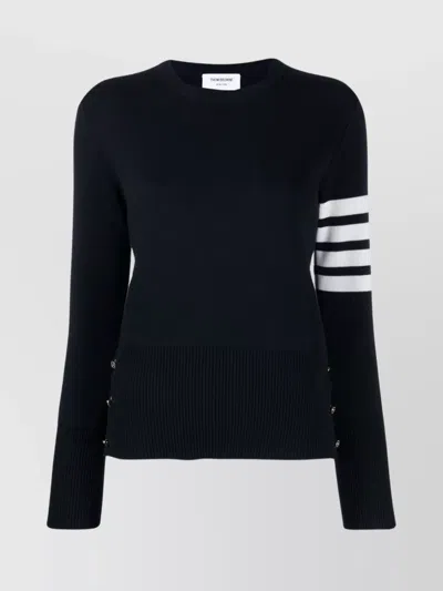 THOM BROWNE 4-BAR MILANO STITCH COTTON SWEATER