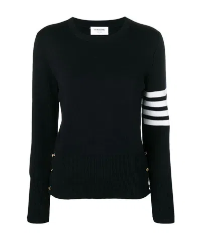 THOM BROWNE THOM BROWNE 4-BAR CREWNECK KNIT SWEATER