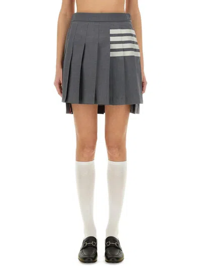 THOM BROWNE THOM BROWNE "4-BAR" MINI PLEATED SKIRT