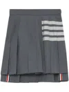 Thom Browne 4bar Mini Pleated Skirt In Grey
