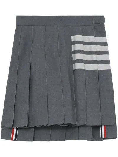 THOM BROWNE THOM BROWNE "4-BAR" MINI PLEATED SKIRT