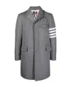 THOM BROWNE 4-BAR MOTIF PADDED TAILORED COAT