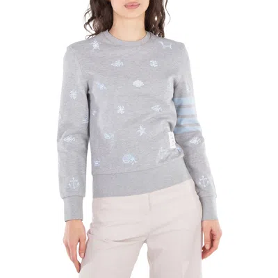 Thom Browne 4-bar Nautical Cotton Sweatshirt