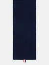 Thom Browne '4 Bar' Navy Cashmere Scarf In Navy