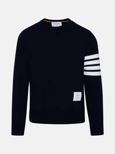 Thom Browne Felpa 4 Bar In Navy