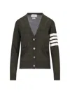 Thom Browne Relaxed Fit V-neck Cardigan In Green