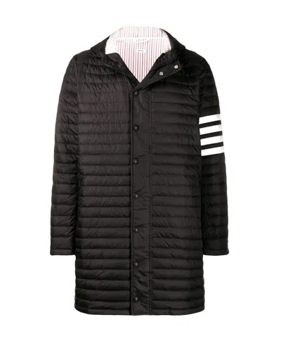 THOM BROWNE THOM BROWNE 4-BAR HOODED DOWN COAT