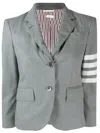 Thom Browne 4-bar Plain Weave Suiting Jacket In Grey