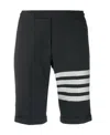 Thom Browne 4-bar Plain Weave Suiting Shorts In Black