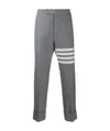Thom Browne 4-bar Stripes Tailored Wool Pants In Gray