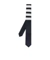 Thom Browne 4-bar Plain Weave Tie In Black