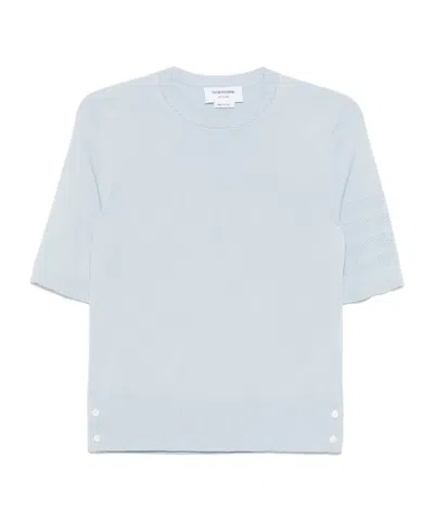 THOM BROWNE THOM BROWNE STRIPED KNITTED TOP