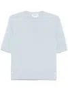 Thom Browne Women's 4bar Knitted Tshirt In Blue