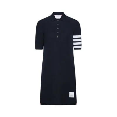 Pre-owned Thom Browne 4 Bar Polo Dress 'navy' | Blue | Women's Size 42