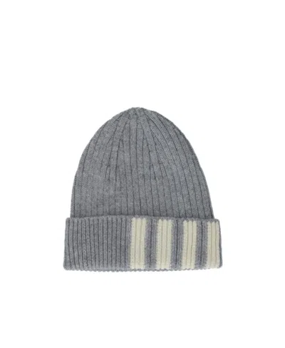 THOM BROWNE THOM BROWNE 4-BAR KNITTED BEANIE