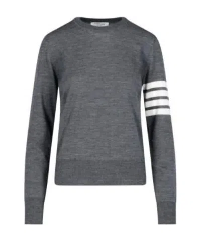 THOM BROWNE THOM BROWNE 4-BAR RIBBED CREWNECK JUMPER