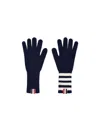 Thom Browne Rib Cashmere Gloves Blue