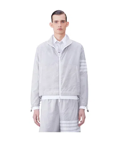Thom Browne 4-bar Ripstop Jacket In White
