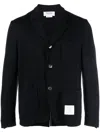 Shop Thom Browne 4-bar Seersucker Blazer In Blue