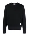 Thom Browne 4-bar Seersucker Sweatshirt In Black