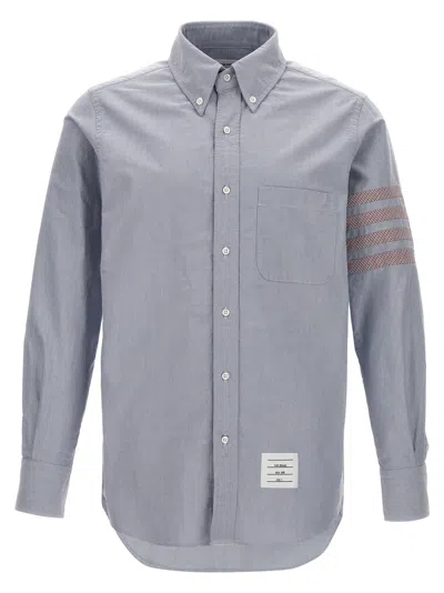 Thom Browne 4 Bar Shirt, Blouse Light Blue In Gray