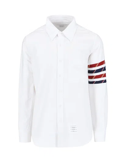 Thom Browne 4-bar Shirt In White