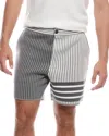 Thom Browne 4-bar Cotton-blend Shorts In Gray