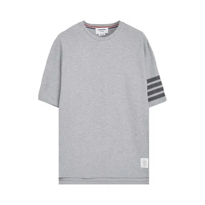 Pre-owned Thom Browne 4 Bar Short-sleeve Tee 'pale Grey' | Men's Size 5 In Gray