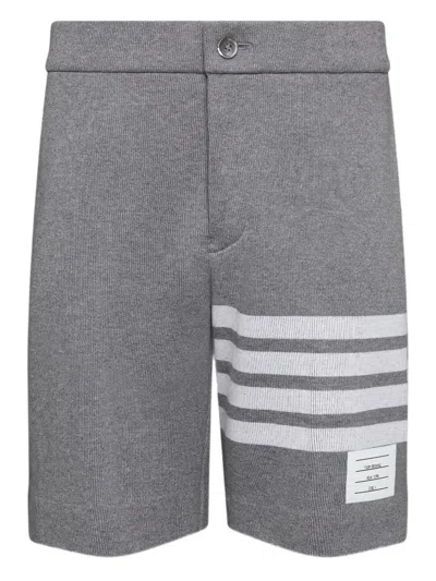 Thom Browne 4-bar Shorts In Gray