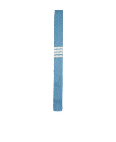 Thom Browne 4-bar Silk Tie In Blue