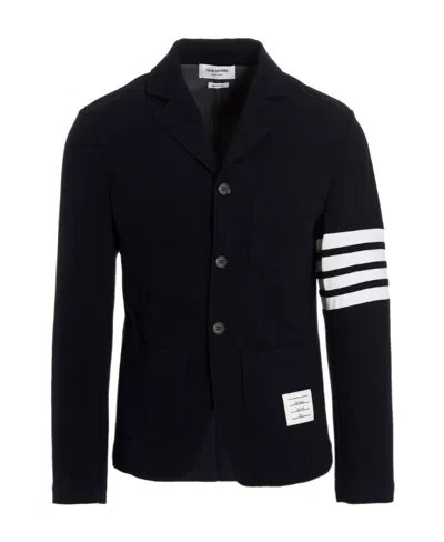 Thom Browne 4-bar Single-breasted Blazer In Black