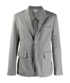 Thom Browne 4-bar Single-breasted Blazer In Gray