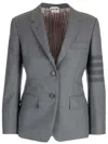 Thom Browne 4-bar Single-breasted Blazer In Grey