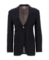 Thom Browne 4-bar Single-breasted Wool Blazer In Black
