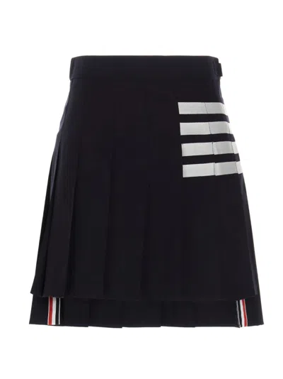 Thom Browne '4 Bar' Skirt In Black