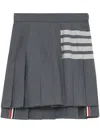 Thom Browne 4bar Mini Pleated Skirt In Gray