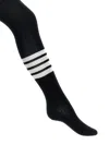 Thom Browne 4 Bar Socks Black In Black