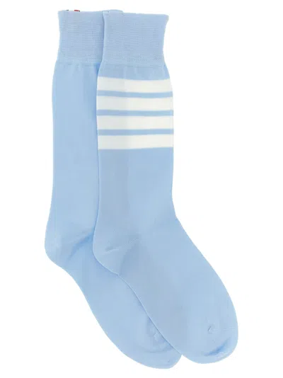 Thom Browne '4 Bar' Socks In Blue