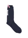 Thom Browne 4bar Socks. In Blue