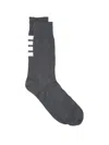 Thom Browne '4-bar' Socks In Gray