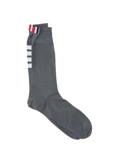 Thom Browne '4-bar' Socks In Gray