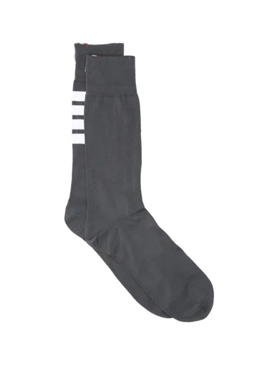 Thom Browne '4-bar' Socks In Gray