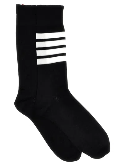 Thom Browne '4 Bar' Socks In Black