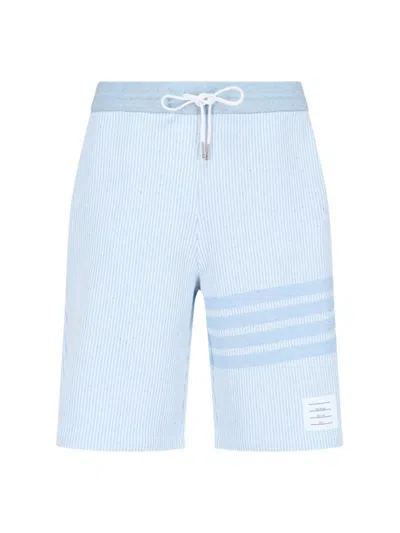 Thom Browne 4-bar" Sport Shorts - Light Blue