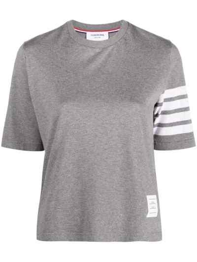 Thom Browne 4-bar Stripe 2003-print T-shirt In Grey