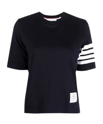 Thom Browne 4-bar Stripe 2003-print T-shirt In Navy Blue